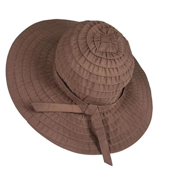 SCALA Brown Layered Fabric 3 1/2” Brim - Picture 5 of 8